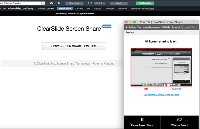 ClearSlide Conferencias