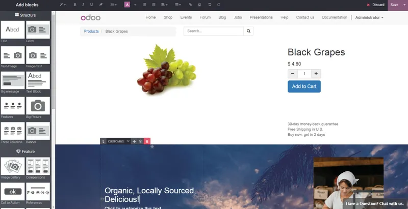 Odoo eCommerce