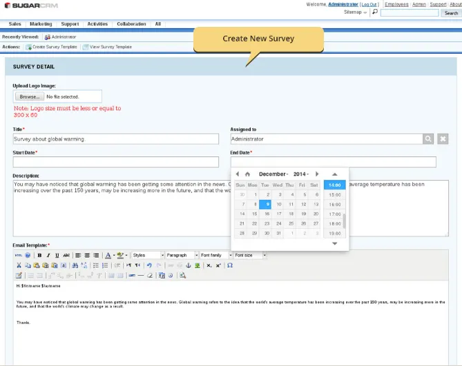 SugarCRM Survey Rocket