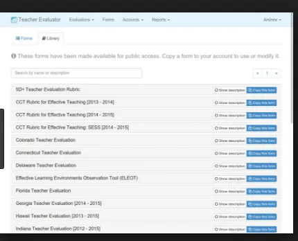 Teacher Evaluator