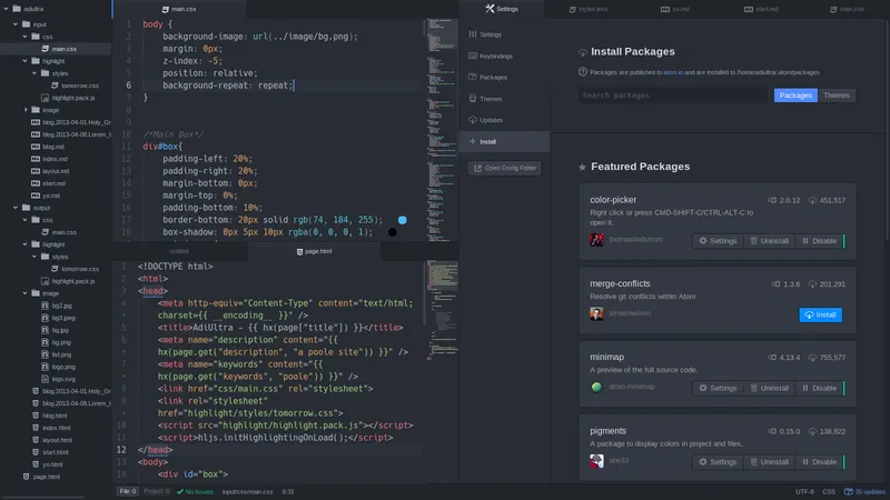Atom Editores de Texto