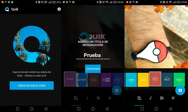 Quik Edición de Videos