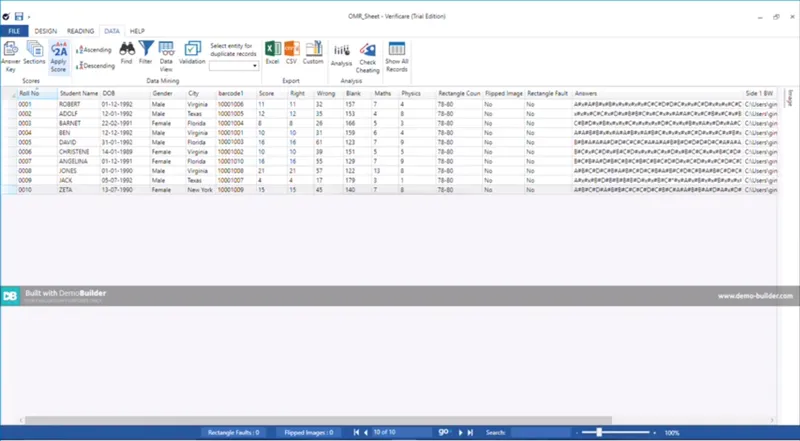 Verificare Software OMR